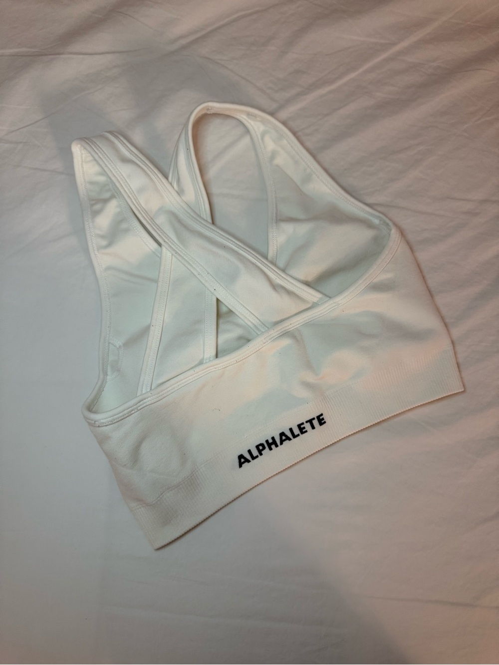 Alphalete Amplify White Sports Bra